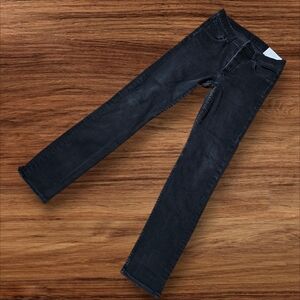 Rag & Bone Black Wash Fit 2 Slim Button Fly Denim Jeans